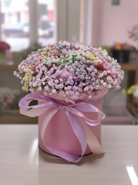 Шляпная коробка Радуга